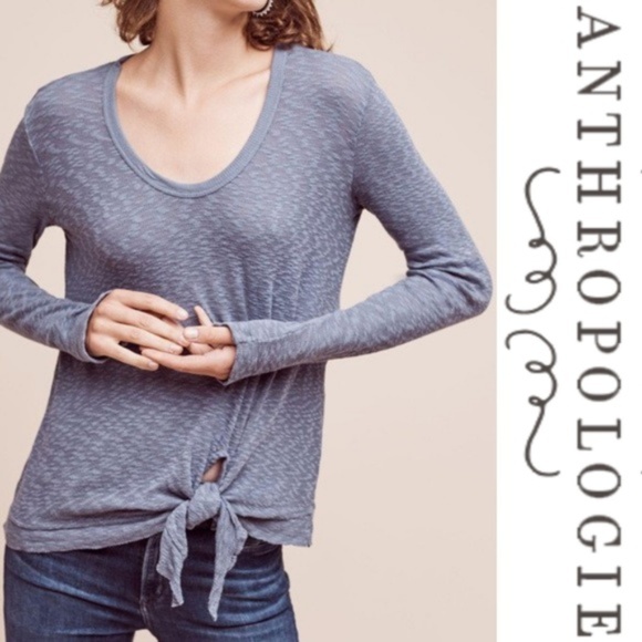 Anthropologie Tops - Anthropologie | Left Of Center Knot Front Sweater